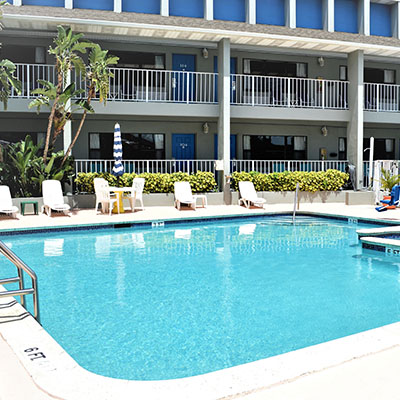 Motel outdoor pool